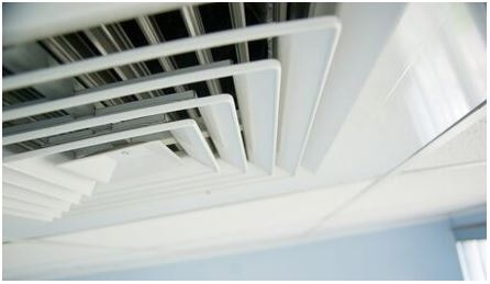 White ceiling vent